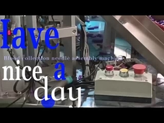 Tryb debugowania maszyny do montażu igieł do pobierania krwi