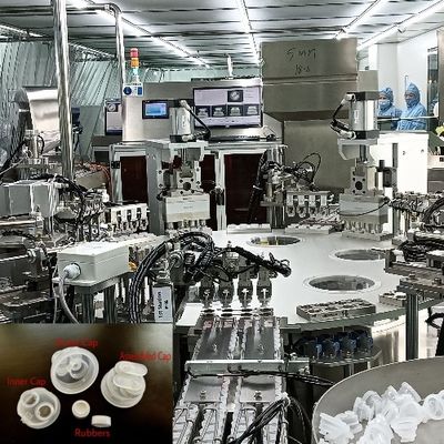 Maszyna do montażu dwuportowych nakrętek Euro z nierdzewnej stali i stopu aluminium, typ karuzelowy, duża wydajność